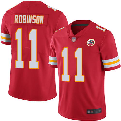 Men Kansas City Chiefs #11 Robinson Demarcus Red Team Color Vapor Untouchable Limited Player Football Nike NFL Jersey->kansas city chiefs->NFL Jersey